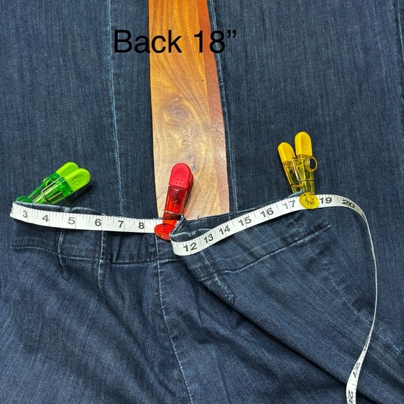 BUFFALO by David Bitton Wilma stretch mid rise wide leg,dark blue wash. Size 28 - Picture 9 of 10